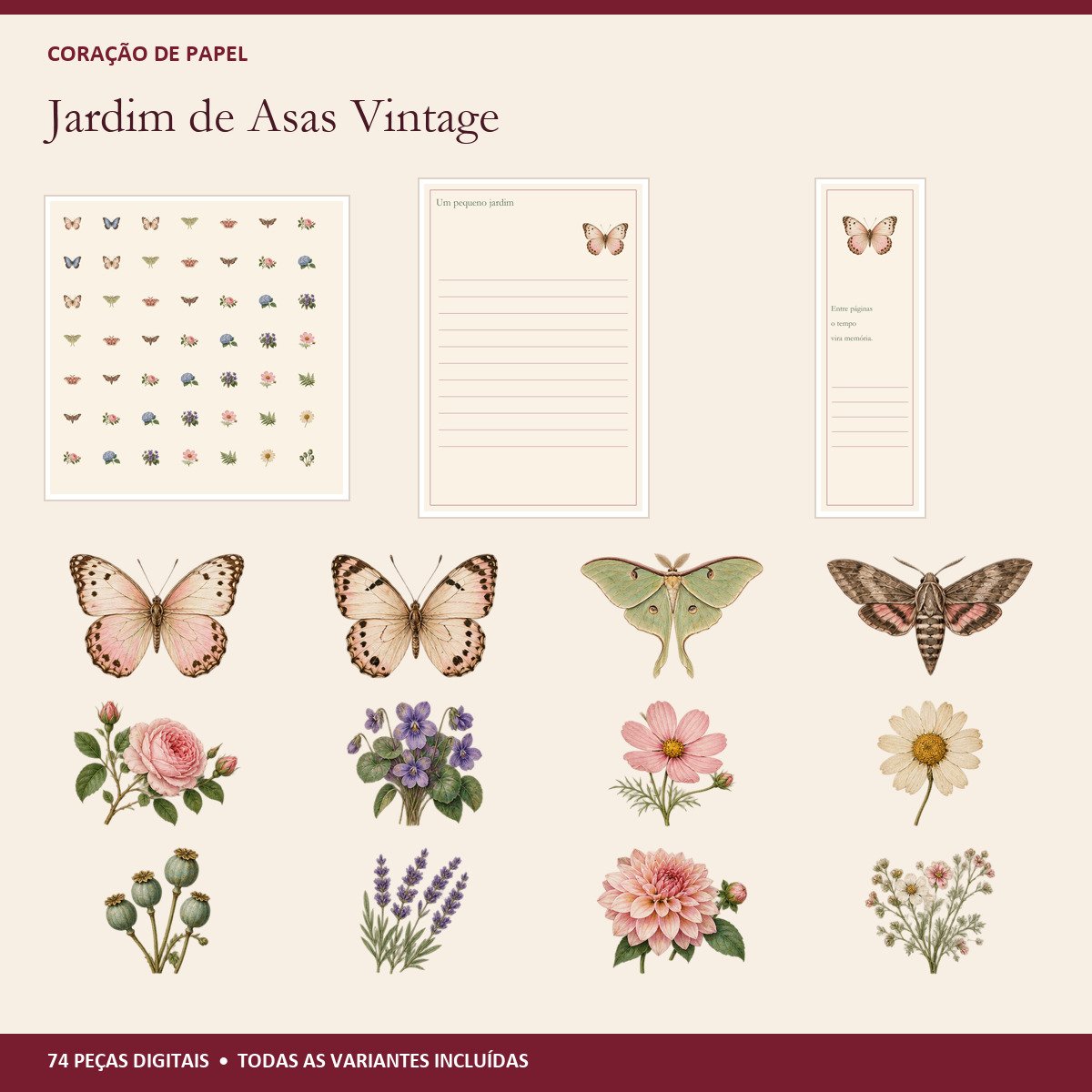 Prévia dos arquivos de Jardim de Asas Vintage