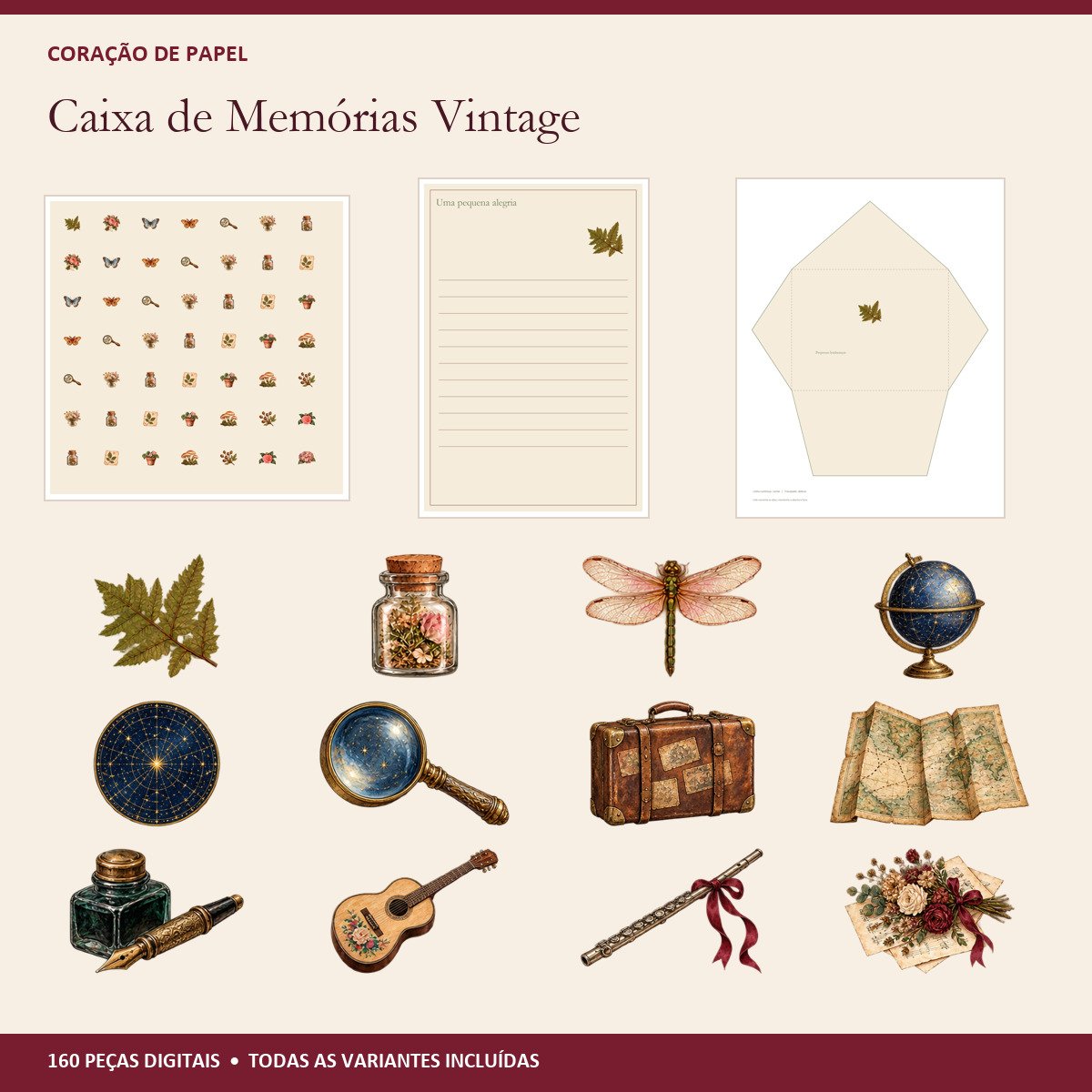 Prévia dos arquivos da coleção Caixa de Memórias Vintage